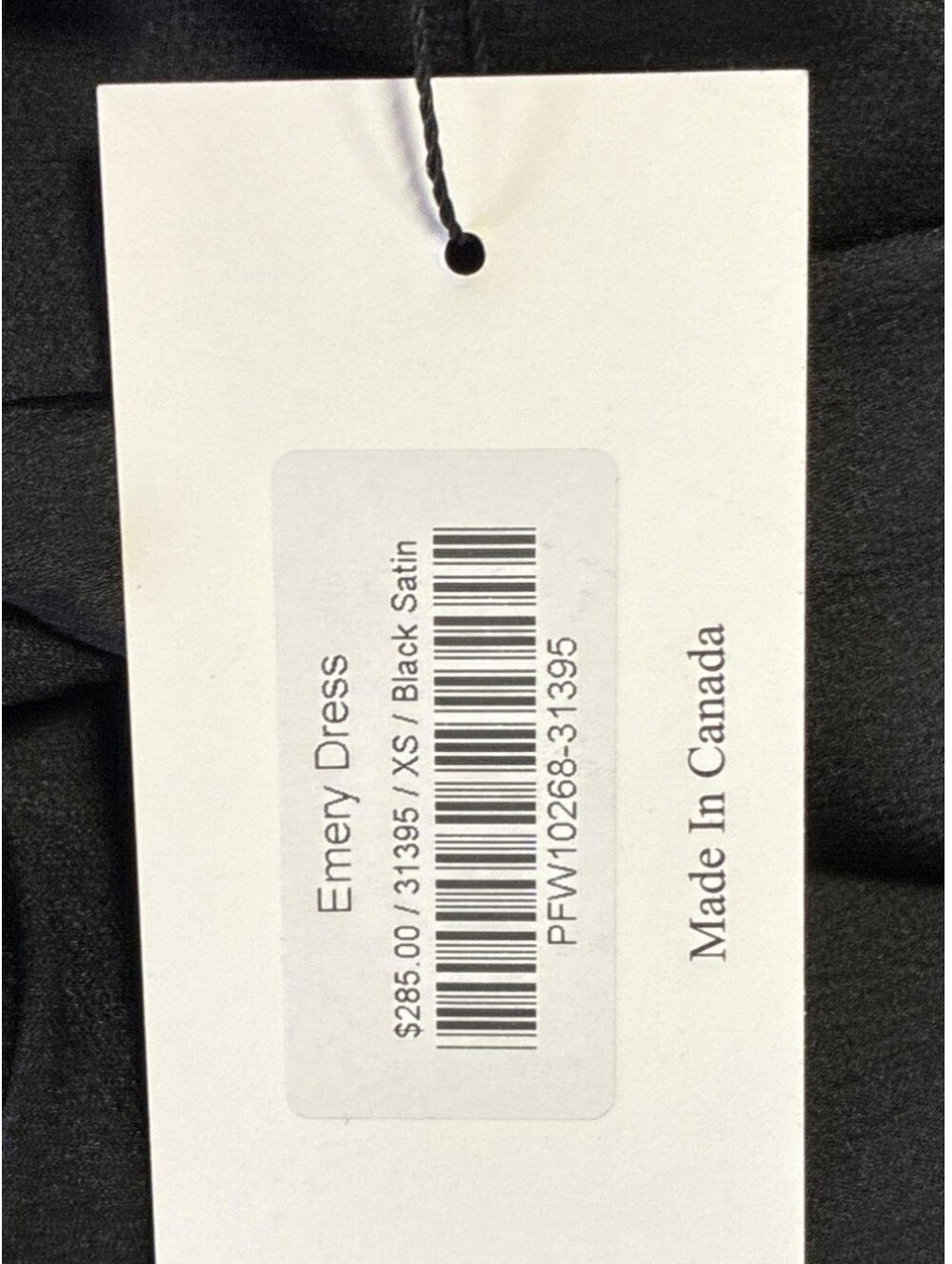 Park & Fifth Emery Maxi Dress Black Satin Halter Gown XS NWT $285 Retail - Picture 4 of 4